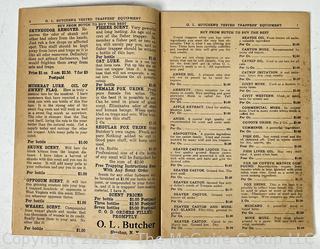 O.L. Butcher Trapping Supplies 1946-1947 Catalog Shushan NY 