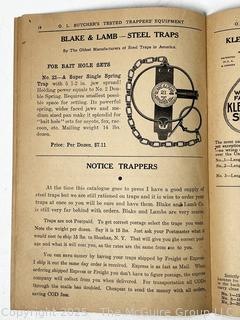 O.L. Butcher Trapping Supplies 1946-1947 Catalog Shushan NY 