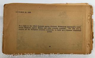 Europe at War by David Low, 1941.  Collection of 60 Political Cartoons from WWII.