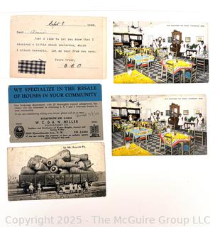 Five (5) Vintage Postcards
