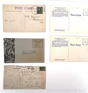 Five (5) Vintage Postcards
