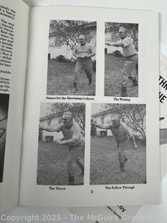 Book Titled Knife and Tomahawk Throwing by Harry K. McEvoy, Inscribed by the Author to Chris Schenkel, Hall of Fame TV Network Sportscaster 1950-1990's. 