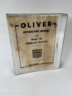 OLIVER Instruction Manual for "HG" Crawler Tractor (In Binder)