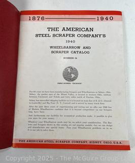 Two (2) Farming Pamphlets Including American's 1940 Wheelbarrow & Scraper Trade Catalog and Esso Ephemera