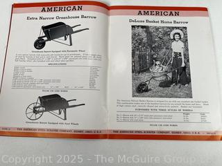 Two (2) Farming Pamphlets Including American's 1940 Wheelbarrow & Scraper Trade Catalog and Esso Ephemera