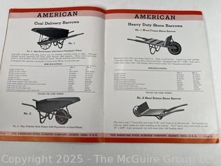 Two (2) Farming Pamphlets Including American's 1940 Wheelbarrow & Scraper Trade Catalog and Esso Ephemera