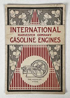 IHC International Harvester Company Gasoline Engine Advertising Catalog Book c 1910