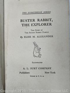 Five (5) Children's Books Including Four Little Kittens, Bobbie Bubbles, Buster Rabbit, Little Slam Bang & Tumbledown Town