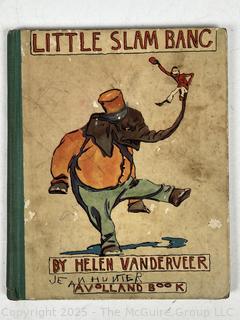 Five (5) Children's Books Including Four Little Kittens, Bobbie Bubbles, Buster Rabbit, Little Slam Bang & Tumbledown Town