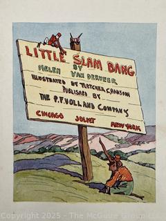 Five (5) Children's Books Including Four Little Kittens, Bobbie Bubbles, Buster Rabbit, Little Slam Bang & Tumbledown Town