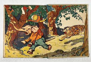 Five (5) Children's Books Including Four Little Kittens, Bobbie Bubbles, Buster Rabbit, Little Slam Bang & Tumbledown Town