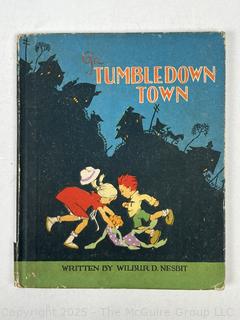 Five (5) Children's Books Including Four Little Kittens, Bobbie Bubbles, Buster Rabbit, Little Slam Bang & Tumbledown Town