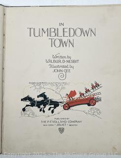 Five (5) Children's Books Including Four Little Kittens, Bobbie Bubbles, Buster Rabbit, Little Slam Bang & Tumbledown Town