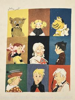 Five (5) Children's Books Including Four Little Kittens, Bobbie Bubbles, Buster Rabbit, Little Slam Bang & Tumbledown Town