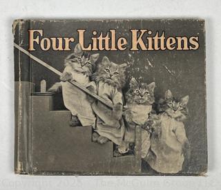 Five (5) Children's Books Including Four Little Kittens, Bobbie Bubbles, Buster Rabbit, Little Slam Bang & Tumbledown Town