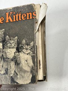 Five (5) Children's Books Including Four Little Kittens, Bobbie Bubbles, Buster Rabbit, Little Slam Bang & Tumbledown Town