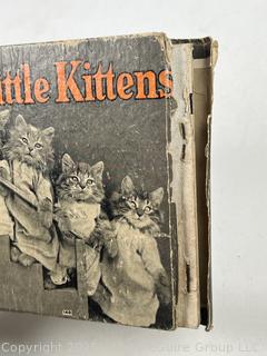 Five (5) Children's Books Including Four Little Kittens, Bobbie Bubbles, Buster Rabbit, Little Slam Bang & Tumbledown Town