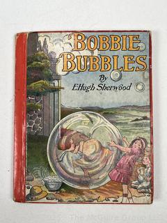 Five (5) Children's Books Including Four Little Kittens, Bobbie Bubbles, Buster Rabbit, Little Slam Bang & Tumbledown Town
