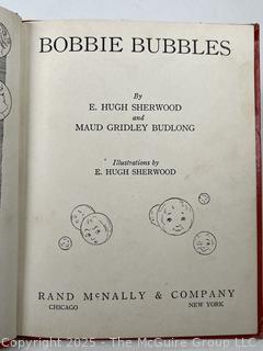 Five (5) Children's Books Including Four Little Kittens, Bobbie Bubbles, Buster Rabbit, Little Slam Bang & Tumbledown Town