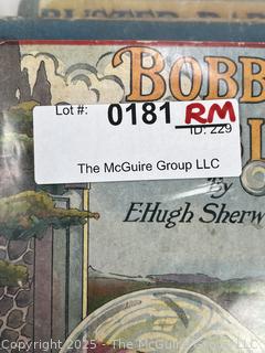 Five (5) Children's Books Including Four Little Kittens, Bobbie Bubbles, Buster Rabbit, Little Slam Bang & Tumbledown Town