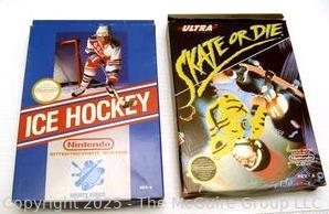 Nintendo Game Cartridges-Ice Hockey & Skate or Die
