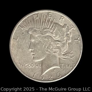 1926 (S) U.S. 1$ Liberty Head Peace Silver Dollar coin