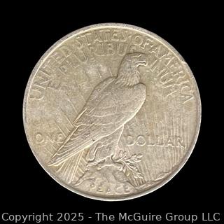 1923 (P) U.S. 1$ Liberty Head Peace Silver Dollar coin