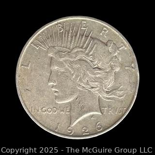 1926 (D) U.S. $1 Liberty Head Peace Silver Dollar Coin