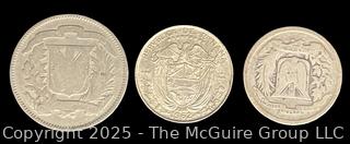 Three (3) Coin Lot Panama and Dominican Republic Centavos