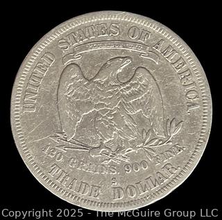 1877 (S) U.S. $1 Trade Dollar Silver Coin