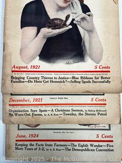 Seven (7) Issues of "The Farm Journal" 1920's