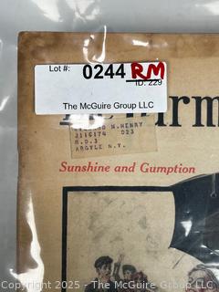 Seven (7) Issues of "The Farm Journal" 1920's