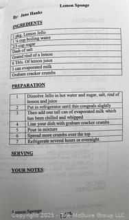 Selection of recipe books including Presbyterian Church of Salem NY