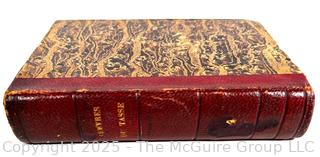 Book Jerusalem Delivree Par C.J. Panckoucke Paris 1824 Second Edition. Leather Bound with Marbled Covers