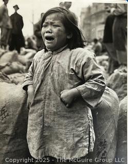 10 x 13" Large Format Black & White Original Print of Young Vietnamese Girl circa 1970