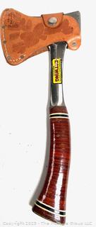 Estwing Sportmans Axe with Leather Grip and Leather Cover