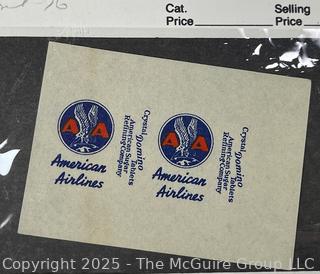 Ephemera - Unused American Airlines Partnership with American Sugar Company Ads