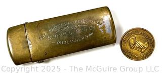 Lighter Case Advertising The Photographic Times Scovill Mfg. Co Publishers and Photographers Association of America Button Buffalo 1888