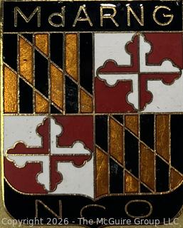 Maryland Army National Guard NCO Shield Pin