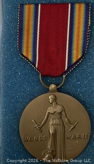 World War II U.S. Victory Medal With Pin Back Ribbon
