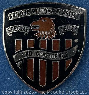 Arizona Military Academy pin ~ 2 x 2" 