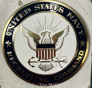US Navy Recruiting Command Challenge Pinback