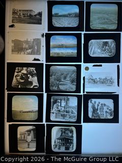 Fourteen (14) Vintage Glass Plate Slides ~3x4"