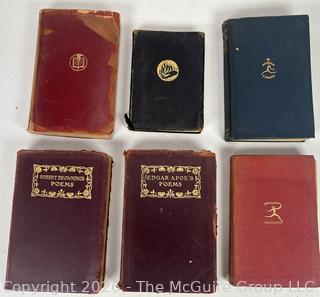 Nine (9) Books Including Poems by Robert Browning, Edgar Allen Poe, and The Prophet by Kahil Gibran