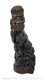 African Kenya Carved Wood Ancestral Figure