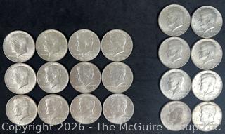 Twenty (20) 1964 Kennedy Silver Half-Dollar Coins