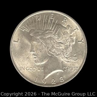 1923-P US Peace Silver 1$ Coin (Some Luster)