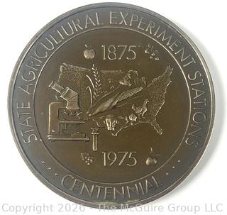 State Agricultural Experiment Stations Centennial 1875-1975 Bronze Medal