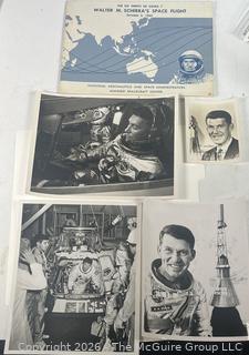 Packet of NASA 8x10 BW press release photo of astronaut Wally Schirra