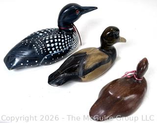 Three (3) Decoys (Smallest Wood Carved)